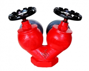Double valve double outlet indoor fire hydrant